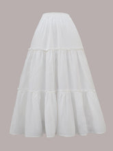 ERIN - WHITE 3 TIERED SKIRT